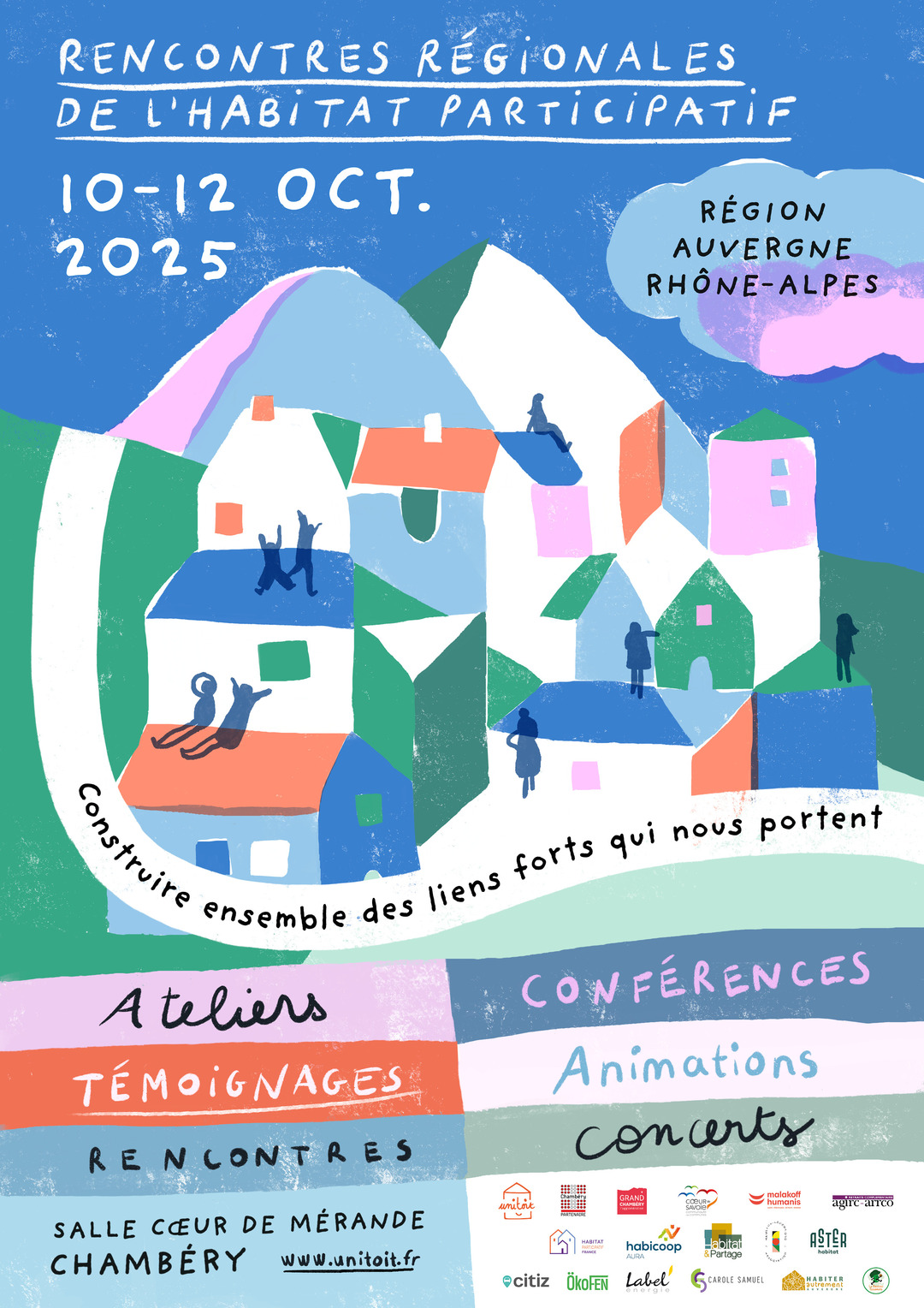 Affiche Rencontres Régionales Habitat Participatif 2025